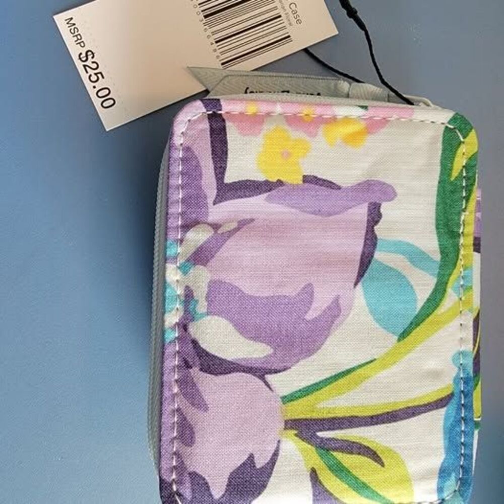 VERA BRADLEY Marian Floral 7 Day Travel Pill Organizer Case NEW